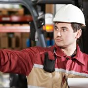 team forklift operators